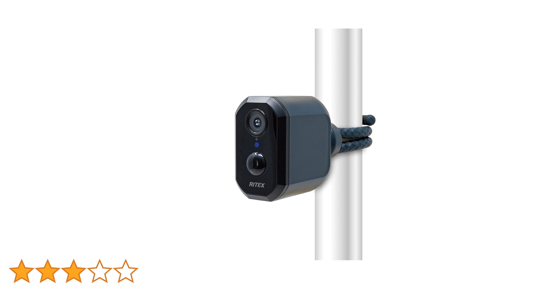 Amazon | ムサシ RITEX 充電式どこでもセンサーWi-Fiカメラ IP65